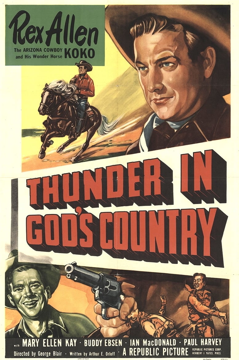 Гром в Божьей стране (1951) постер